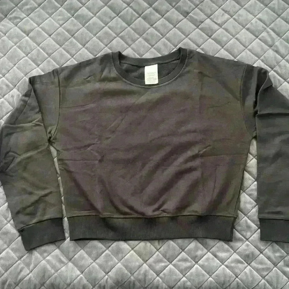 Germinate women crewneck cropped sweatshirt pullover - Picture 1 of 5